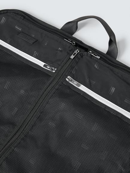 John Lewis Vienna Zipped Garment Travel Bag, Black - view 2, Black