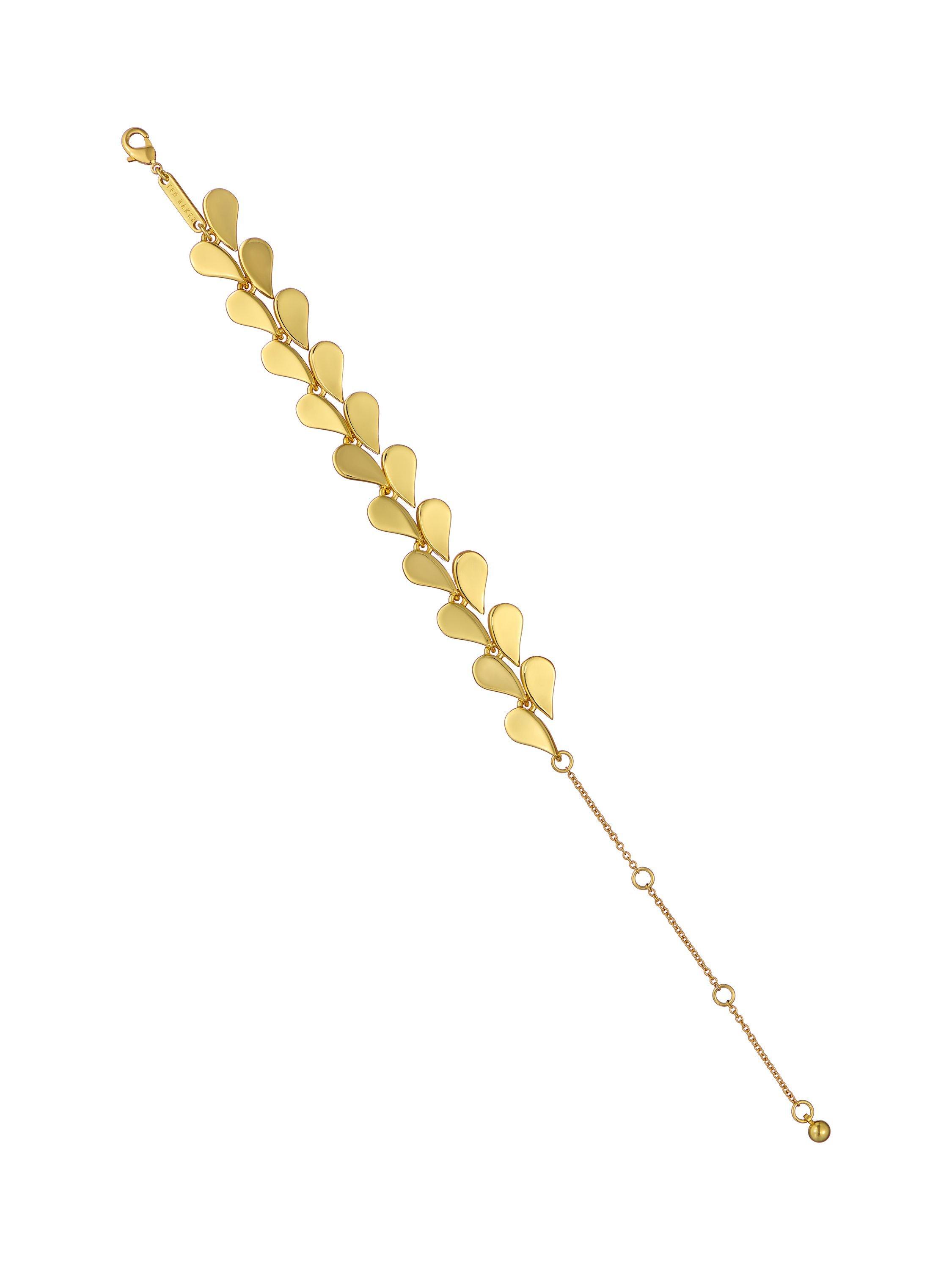 Product image 5 of 6, which shows Ted Baker Anya Abstract Heart Bracelet, Gold Tone