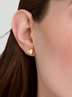 Ted Baker Alyssa Abstract Heart Stud Earrings, Gold - view 2, Gold Tone