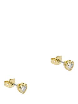 Ted Baker Harmony Mini Crystal Heart Stud Earrings, Gold