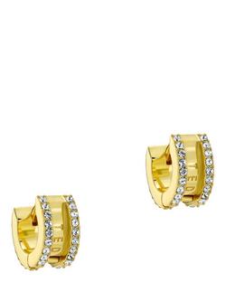 Ted Baker Rosy Crystal Roll Huggie Earrings, Gold