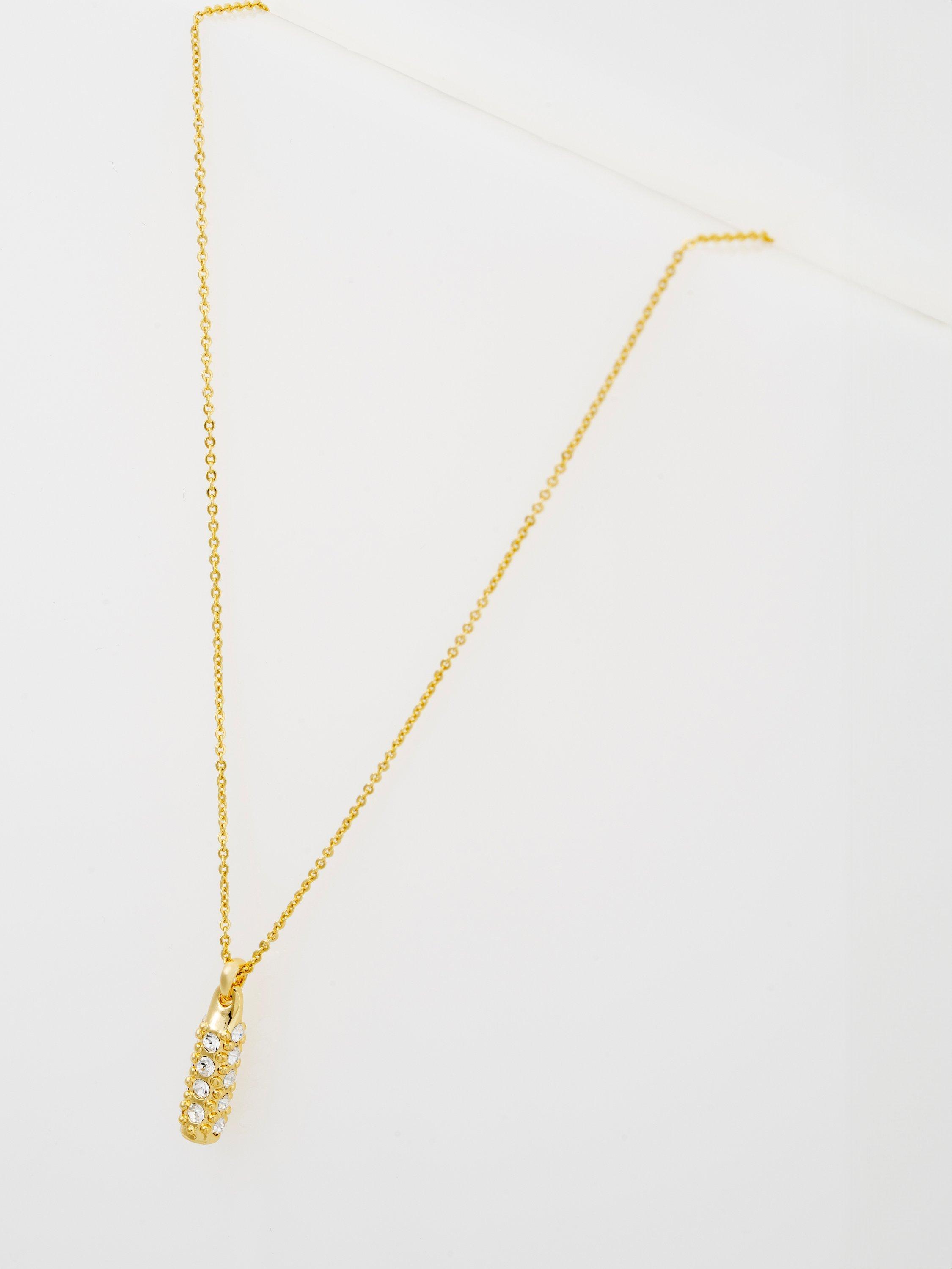Product image 4 of 6, which shows Ted Baker Corah Cosmic Crystal Pendant Necklace, Gold
