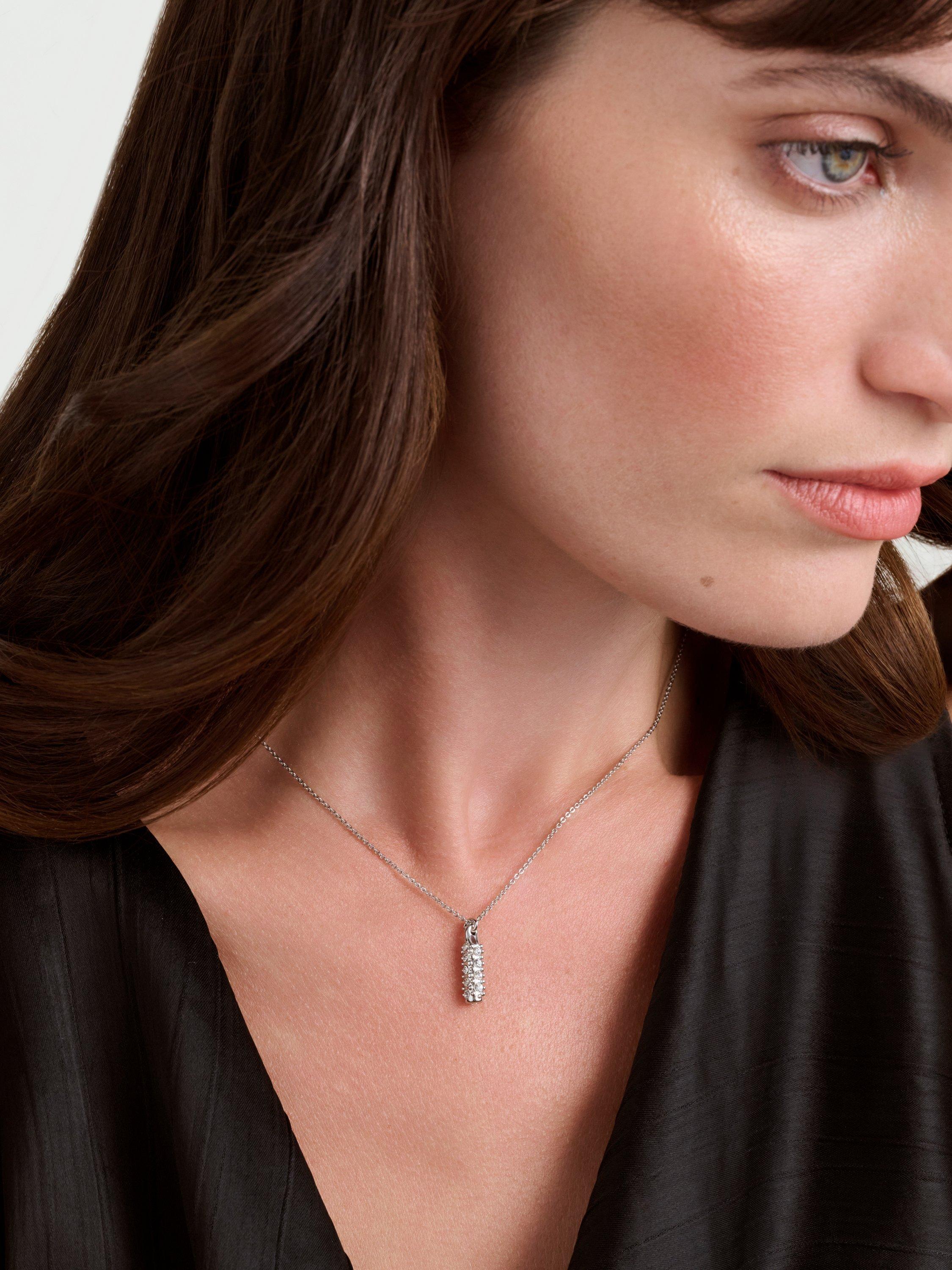 Product image 2 of 5, which shows Ted Baker Corah Cosmic Crystal Pendant Necklace, Silver