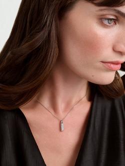 Ted Baker Corah Cosmic Crystal Pendant Necklace - view 2, Silver