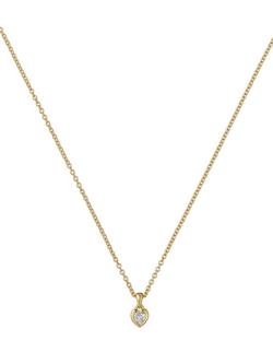 Ted Baker Harlow Mini Crystal Heart Pendant Necklace, Gold