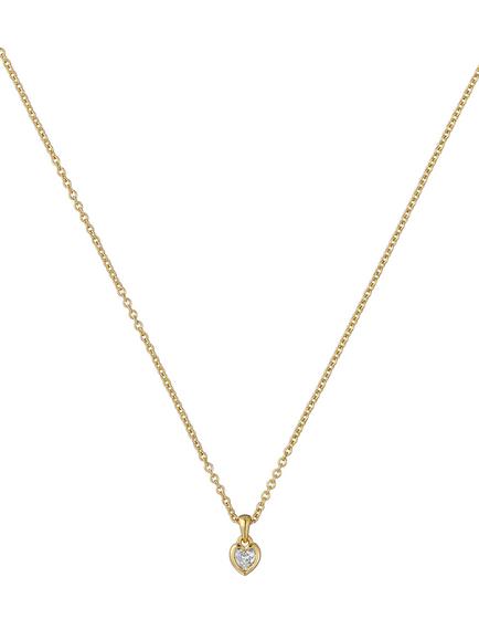 Ted Baker Harlow Mini Crystal Heart Pendant Necklace, Gold