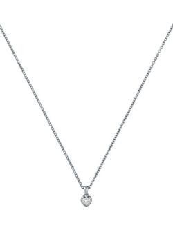 Ted Baker Harlow Mini Crystal Heart Pendant Necklace, Silver