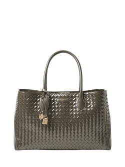 Aspinal of London Leather Tote Bag, Evergreen