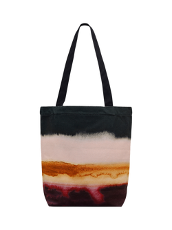 Radley Large Canvas Ombre Stripe Tote Bag, Black/Multi - view 2, Black/Multi