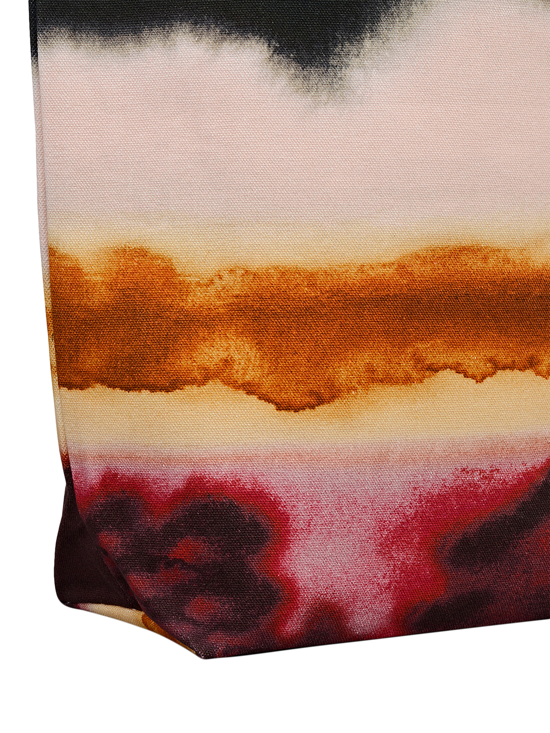 Product image 4 of 4, which shows Radley Large Canvas Ombre Stripe Tote Bag, Black/Multi