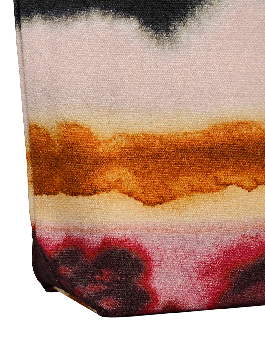 Product image 4 of 4, which shows Radley Canvas Ombre Stripe Tote Bag, Black/Multi