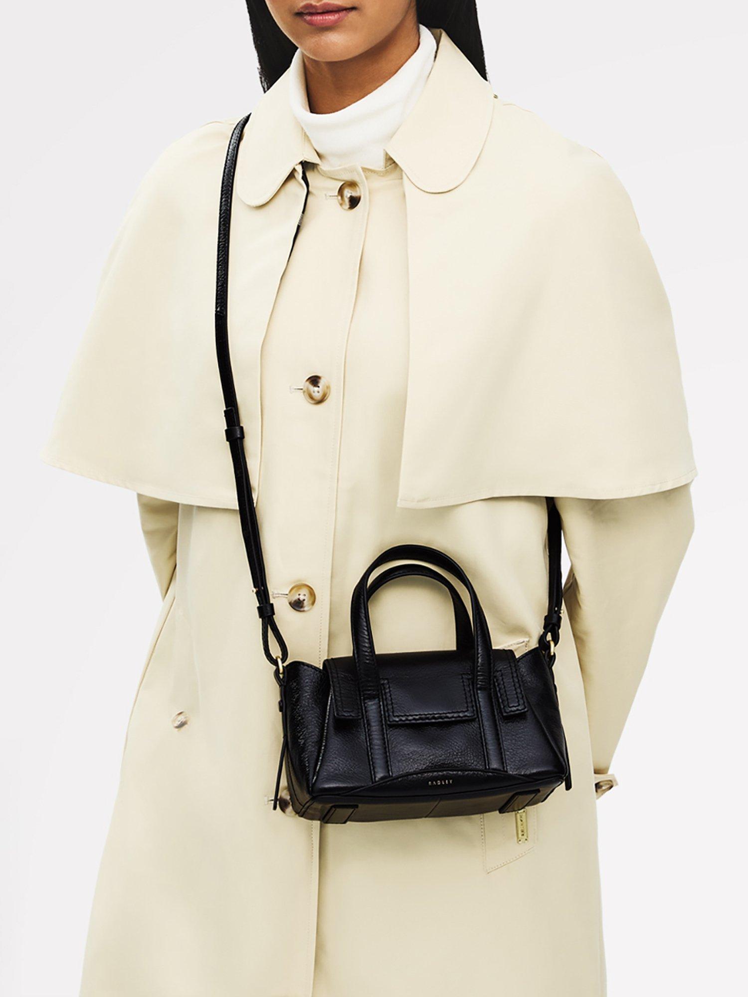 Product image 7 of 7, which shows Radley The Chancery High Shine Small Grab Bag, Black