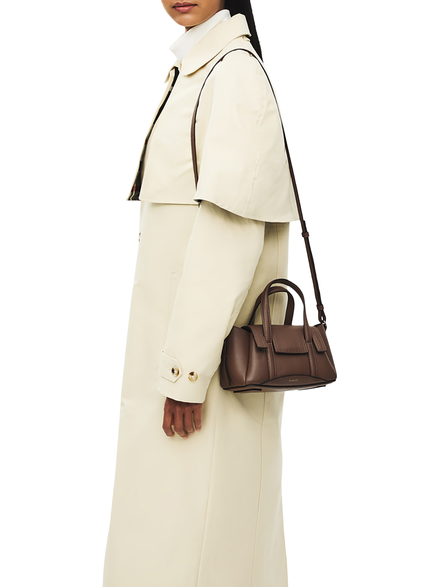 Product image 6 of 6, which shows Radley The Chancery Small Grab Bag, Coffee