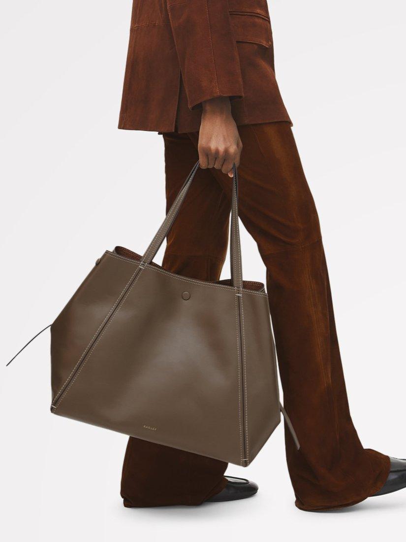Product image 8 of 9, which shows Radley The Delphine Leather Extra Large Tote Bag, Coffee