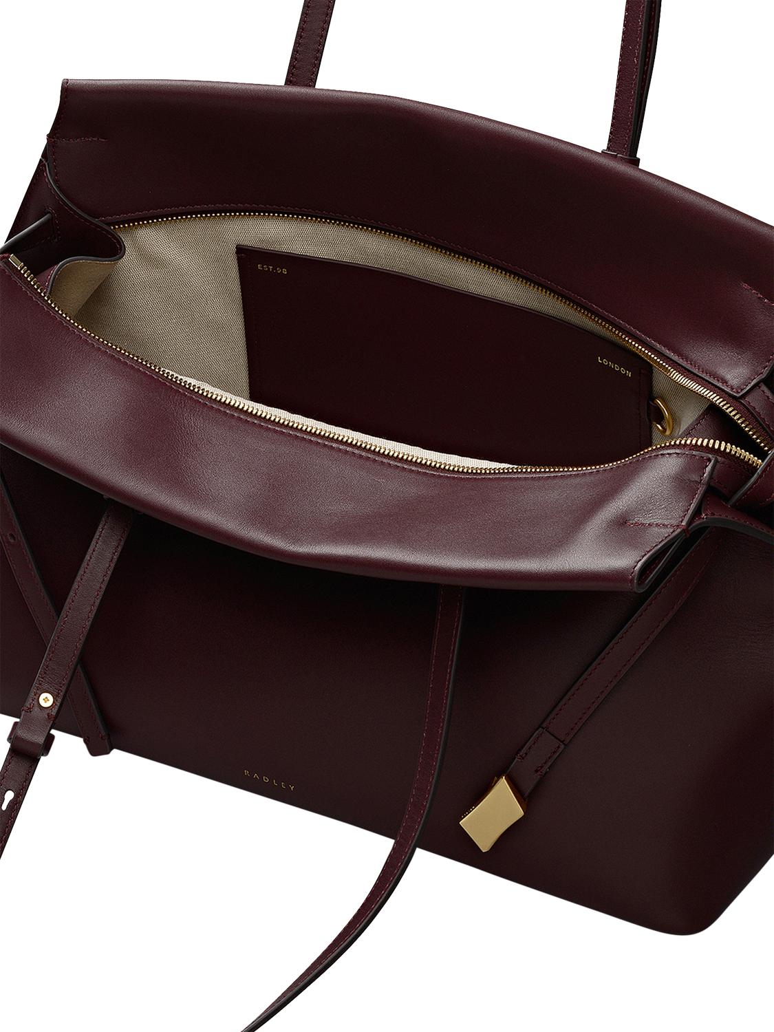 Product image 3 of 7, which shows Radley The Christina Large Shoulder Bag, Dark Cherry
