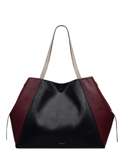 Radley The Delphine Leather Extra Large Tote Bag, Dark Cherry - view 2, Dark Cherry