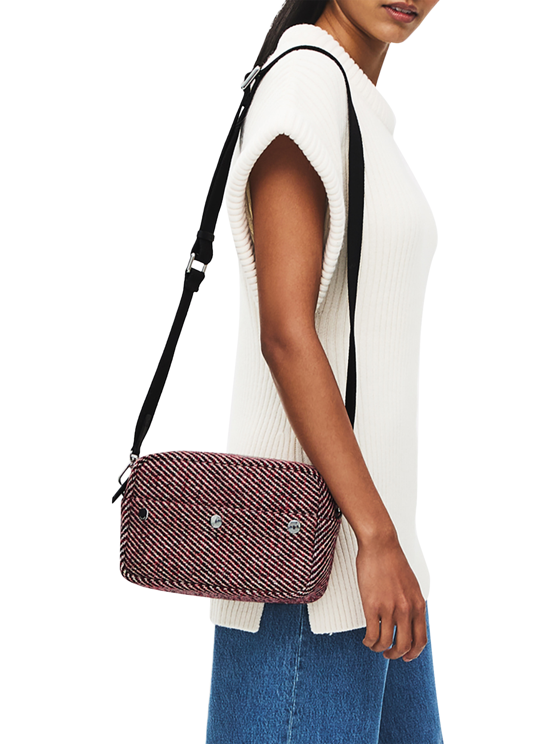 Product image 6 of 6, which shows Radley Hadleigh Place Crossbody Bag, Dark Cherry