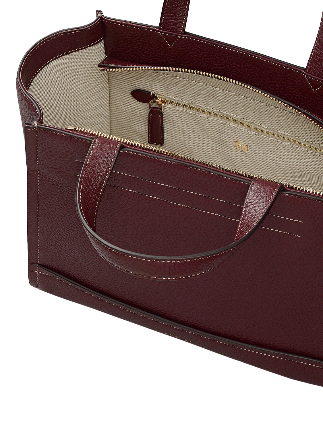 Product image 3 of 7, which shows Radley Oak Street Grab Bag, Dark Cherry