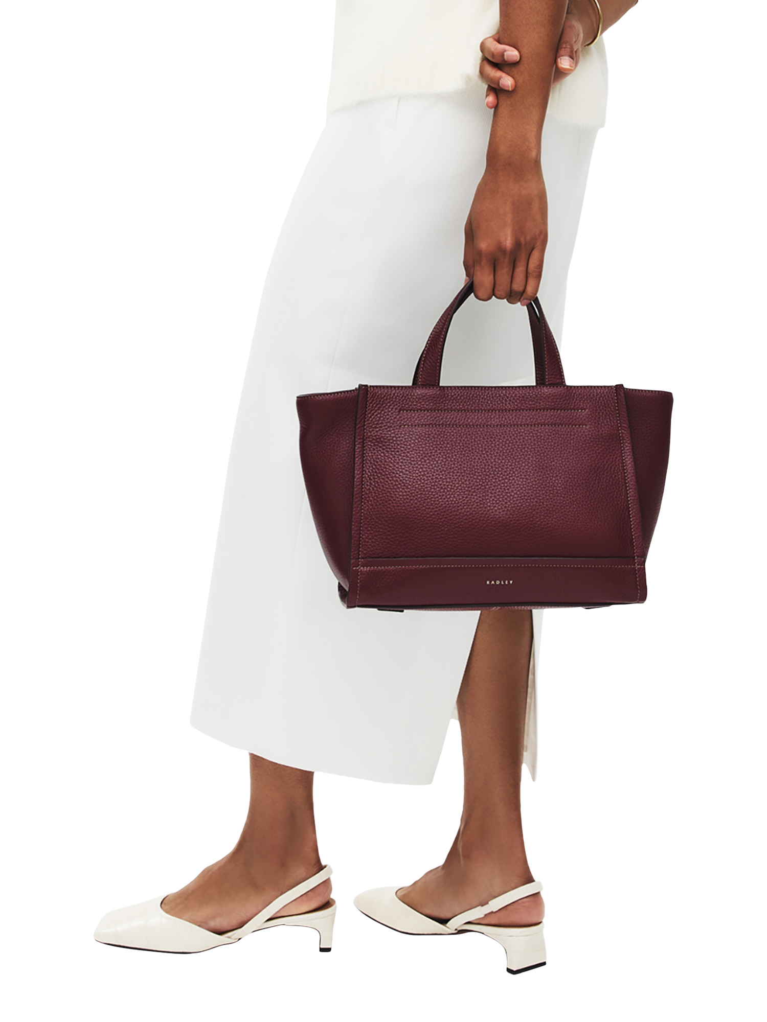 Product image 5 of 7, which shows Radley Oak Street Grab Bag, Dark Cherry