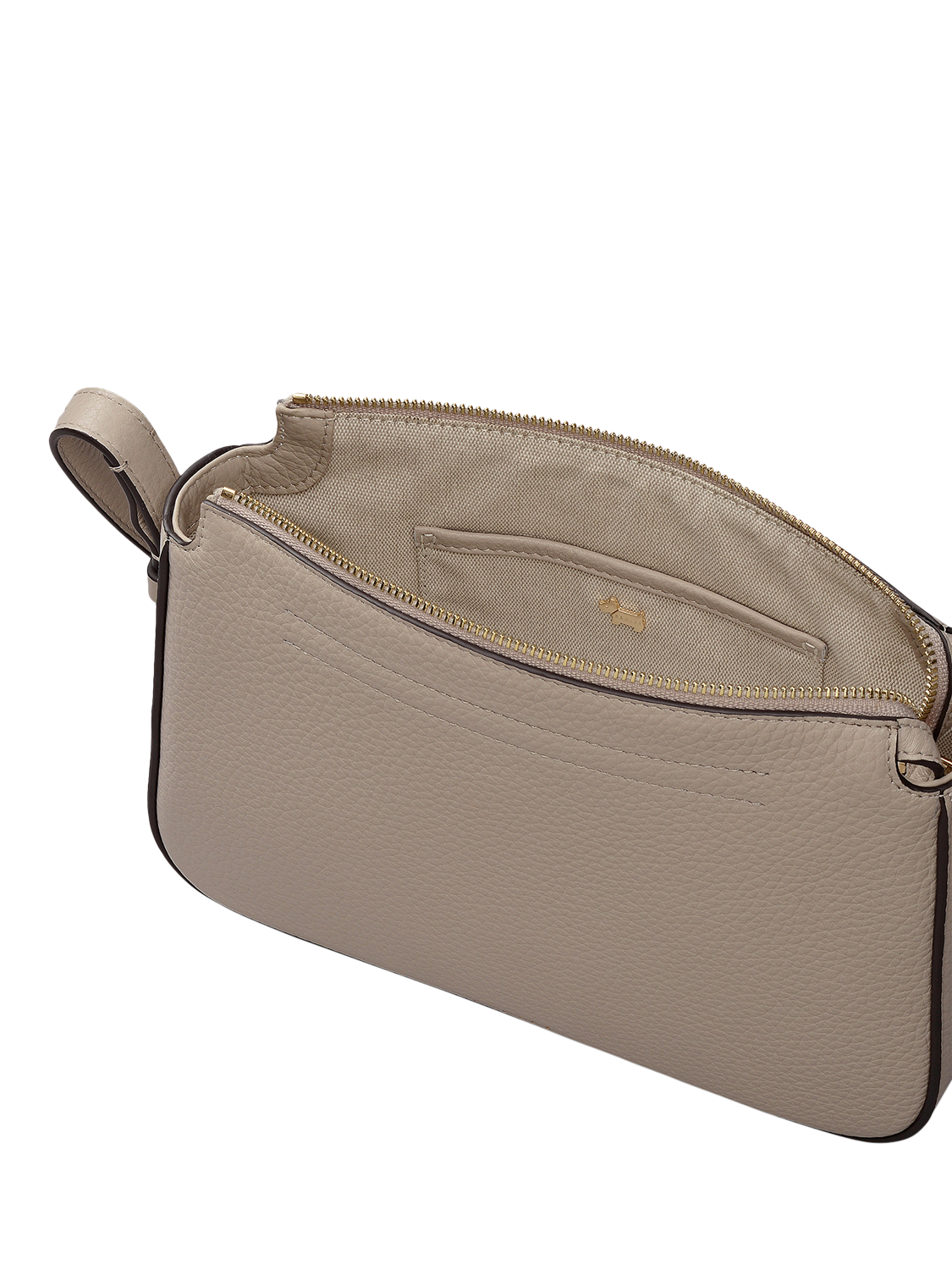 Product image 3 of 5, which shows Radley Oak Street Leather Crossbody Bag, Porcini