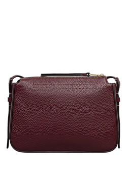 Radley Oak Street Leather Crossbody Bag - view 2, Dark Cherry