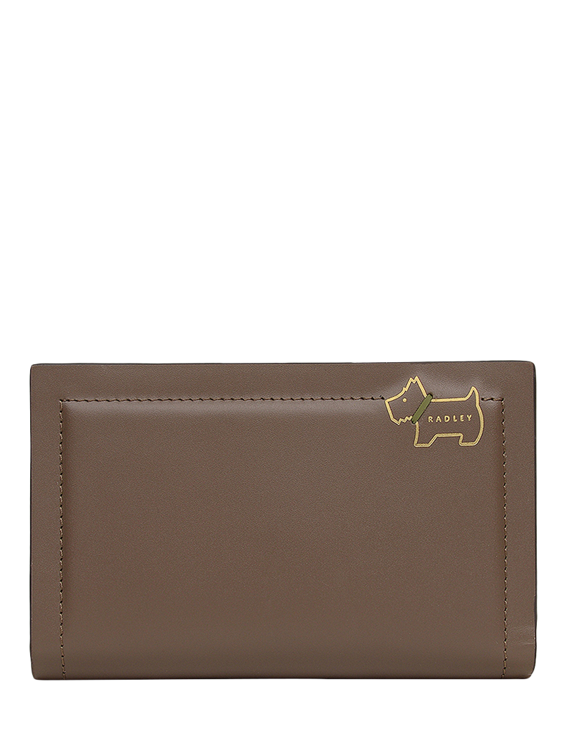 Product image 1 of 3, which shows Radley Heritage Lane Medium Leather Purse, Coffee