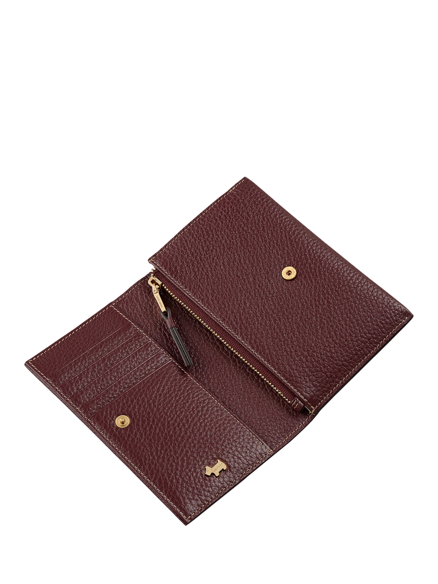 Product image 3 of 4, which shows Radley Oak Street Leather Bifold Purse, Dark Cherry