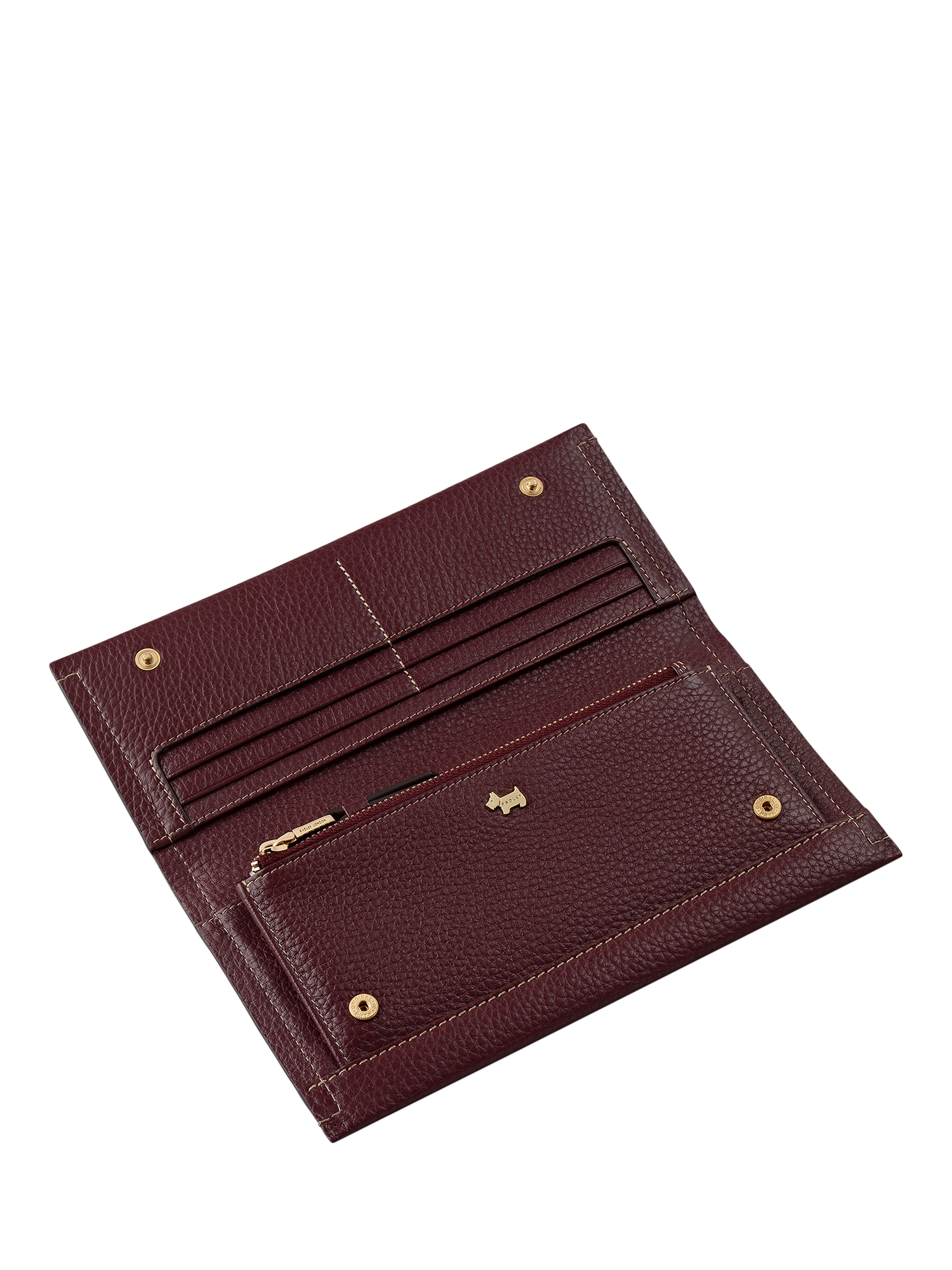 Product image 3 of 4, which shows Radley Oak Street Leather Bifold Purse, Dark Cherry