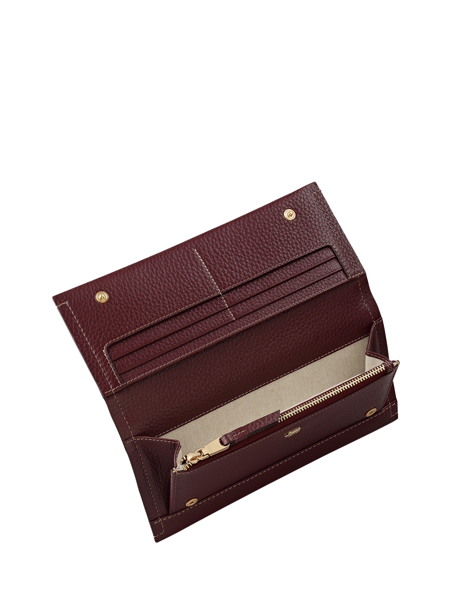 Product image 4 of 4, which shows Radley Oak Street Leather Bifold Purse, Dark Cherry
