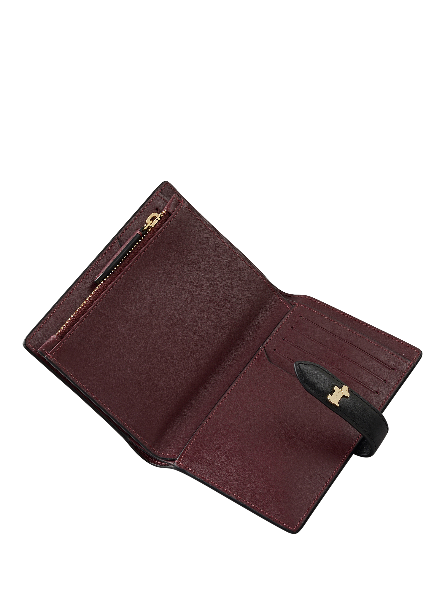 Product image 3 of 4, which shows Radley Willis Street Leather Large Bifold Purse, Dark Cherry