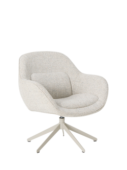 John Lewis OUTLET Lynn Swivel Chair, Like New, Natural Fleck Weave, Natural Fleck Weave