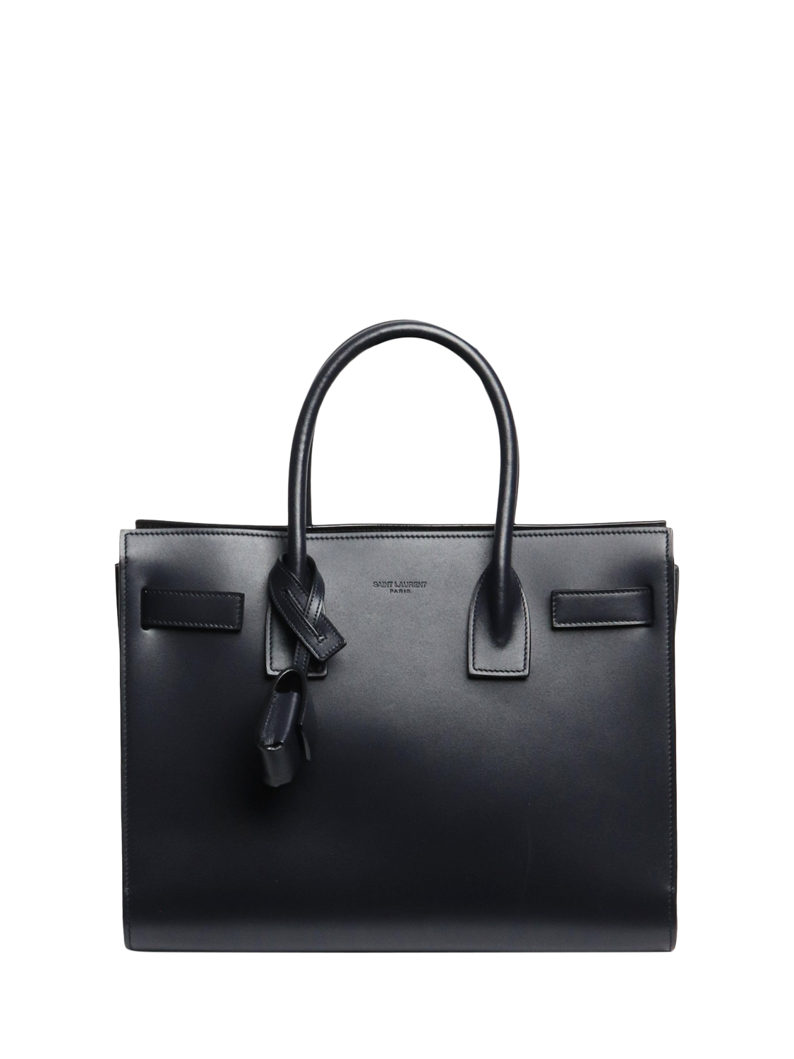 Pre-loved SAINT LAURENT Paris Baby Sac De Jour 2-Way Bag, Blue