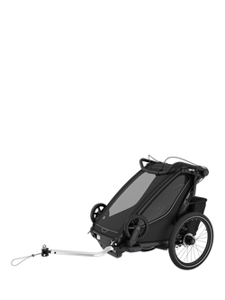 Thule Chariot Sport 2 Double Stroller, Black - view 2, Black