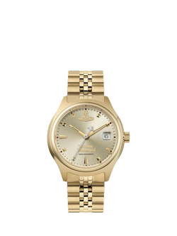 Vivienne Westwood VV311CPGD Women's Bracelet Strap Watch, Gold/Champagne, Gold/Champagne