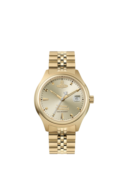 Vivienne Westwood VV311CPGD Women's Bracelet Strap Watch, Gold/Champagne, Gold/Champagne