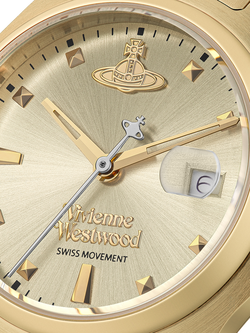 Vivienne Westwood VV311CPGD Women's Bracelet Strap Watch, Gold/Champagne - view 2, Gold/Champagne