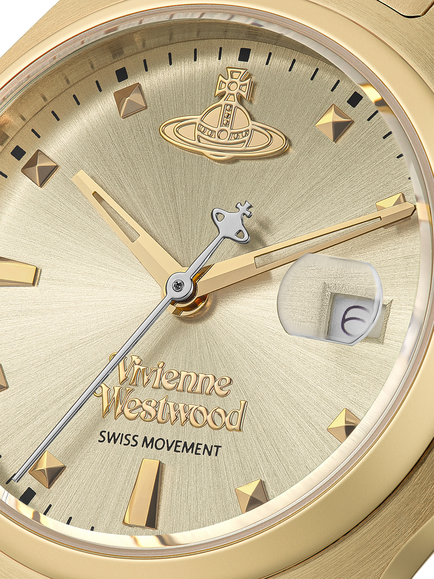 Vivienne Westwood VV311CPGD Women's Bracelet Strap Watch, Gold/Champagne - view 2, Gold/Champagne