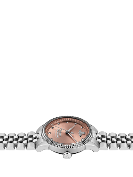 Vivienne Westwood VV328DPKSL Women's Bracelet Strap Watch, Silver/Dusty Pink - view 2, Silver/Dusty Pink