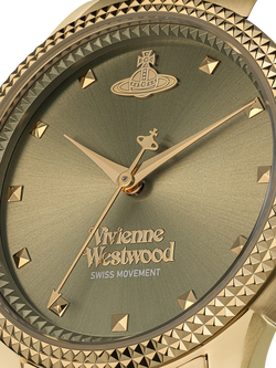 Vivienne Westwood VV328GRGD Women's Bracelet Strap Watch, Gold/Olive Green - view 2, Gold/Olive Green