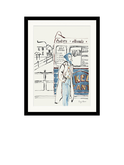 John Lewis Lucy Deaner 'Fashion by the Sea' Framed Print & Mount, 42 x 32cm, Multi