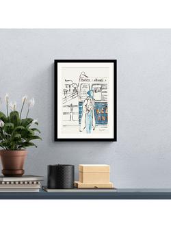 John Lewis Lucy Deaner 'Fashion by the Sea' Framed Print & Mount, 42 x 32cm - view 2, Multi
