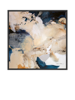 John Lewis Natasha Barnes 'Eternal Tide' Framed Canvas Print, 106 x 106cm, Blue, Blue