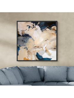 John Lewis Natasha Barnes 'Eternal Tide' Framed Canvas Print, 106 x 106cm, Blue - view 2, Blue