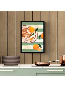 John Lewis Emily Daborn 'Le Petit Dejeuner' Framed Print, 42 x 32cm, Green/Multi - view 2, Multi