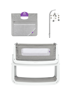 Snüz SnüzPod4 Bedside Crib, SnüzPod Pocket & Mobile Bundle, Dusk, Dusk