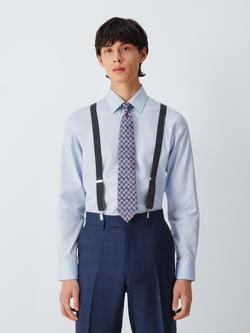 John Lewis Spot Pattern Narrow Braces, Black - view 2, Black