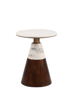 Flitzroy Totem Side Table, Dark Brown, Dark Brown