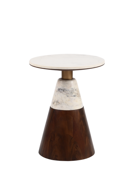 Flitzroy Totem Side Table, Dark Brown, Dark Brown