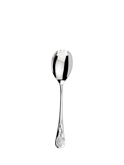 Morris & Co. by Arthur Price Blackthorn Stainless Steel Salad Serving Spoon & Fork Set - view 2, Silver