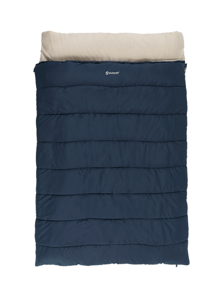 Outwell Contour Lux Double Dual-Season Sleeping Bag, Blue, Blue